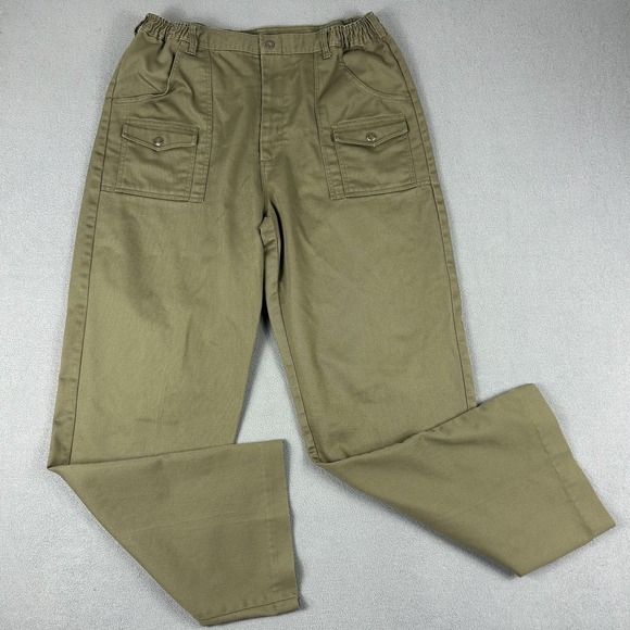 Boy Scouts of America Pants Mens 38 Official Uniform Elastic Waist BSA - Picture 1 of 8